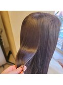 縮毛矯正/フェザーバング/大人かわいい/グラデハイライト[渋谷]