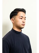 レンゲン(LENGEN)&nbsp;束感刈り上げビジネス七三ツーブロックアップバング７９