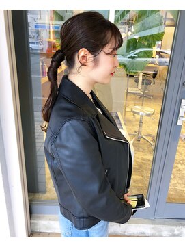 マメ(mame) ロング/簡単アレンジ/ベージュブラウン