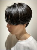 ニュアンスパーマツーブロックメンズマッシュパーマメンズカット