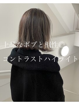 タオ 河原町(Tao) "ボブとコントラストハイライト"