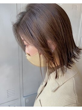 レイミュー 千葉(Lei miu) 【Lei橋本】忍ばせイヤリングカラー×切りっぱなしボブ☆