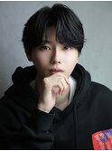 韓国風カルマパーマセンターパート