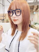 ディッセンバー 神宮前(December)&nbsp;ピンクベージュ/オレンジベージュ/ハイトーンダブルカラー