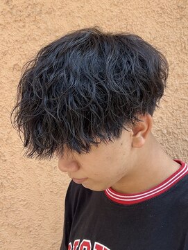 メンズフィール 南森町(MENS FEEL) スペインカール/スパイキーショート/ブルーブラック/南森町