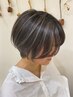 《白髪染めを卒業したい方に》カット+白髪ぼかしハイライト+2STEP TR