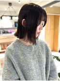 20代～30代大人ナチュラル外ハネボブ前髪似合わせカット［仙台］