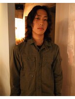 ノラジャーニー(NORA Journey)&nbsp;メンズボブウルフメンズミディアムレイヤーカットメンズウルフ