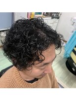 スペースシグマ 理容 美容 ランダムツイストパーマ長め
