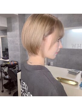 アンダーバーホワイト 泉佐野店(_WHITE) ☆ケアブリーチ ダブルカラー ハイライト イルミナ