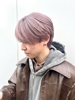 デリコ(DELICO) ゆとりセンターパート×ピンクベージュ