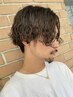 【メンズ】カット+波巻きスパイラルパーマ+トリートメント￥15000[立川/眉毛]