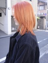 【表参道】オレンジ、ケアブリーチ、ハイトーン