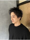 メンズマッシュショートウルフ/メンズウルフレイヤーカット