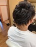 ファッションカラー+トリートメント+頭皮の洗浄のための炭酸錠