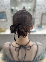 サクララ(Sakura la)&nbsp;カチモリヘア/韓国ヘア/リボン/結婚式/参列ヘア/お呼ばれヘア