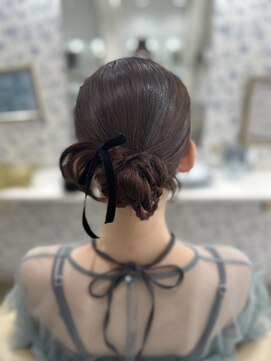 サクララ(Sakura la) カチモリヘア/韓国ヘア/リボン/結婚式/参列ヘア/お呼ばれヘア