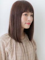 カバーヘアアンドスパ ブリス 浦和(COVER HAIR&SPA bliss) ラテグレージュぱっつん前髪切りっぱなしボブディX浦和20代30代
