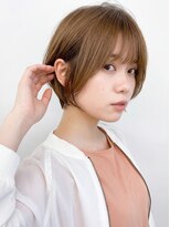 アンジュール(UNJOUR.)&nbsp;髪質改善/ショート/ベージュ/ブリーチなしカラー小顔