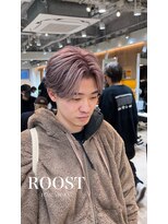 ルースト 原宿店(ROOST)&nbsp;刈り上げセンターパート/波巻きツイストスパイラル/原宿