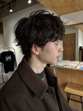 クオル キャスト 神戸三宮(QOL×cast) 無造作ニュアンスマッシュシャドウシャドウパーマ