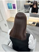 髪質改善ストレートブラウン