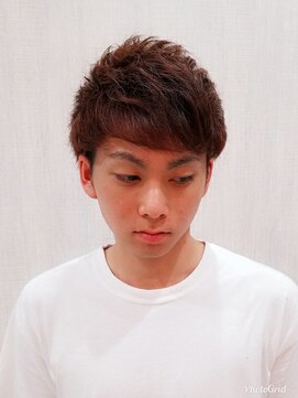 アルーシェ 心斎橋(Alushe) ツーブロック×メンズショート 【Alushe心斎橋】