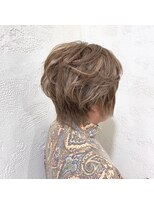ヘアメイク カン プラスエフ(HAIR MAKE KANN+f)&nbsp;グレージュ　ハイライト