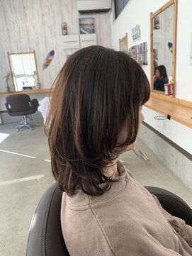 マンタップヘアー(Man Tap Hair) 柔らかレイヤースタイル