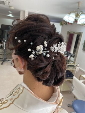 デザインヘアーピアジェ 八木店(DESIGN HAIR PIAGET) ☆2022年・ピアジェ卒業式☆最新アップ＆着付＆メイク☆