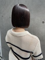 エッセンス(THE ESSENCE)&nbsp;violet切りっぱなしボブエアリーロング美髪ピンクブラウン