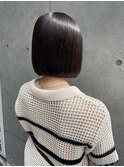 violet切りっぱなしボブエアリーロング美髪ピンクブラウン