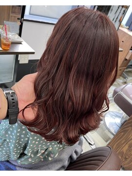 コアヘアー(core hair) ミディアム、レッド系カラー