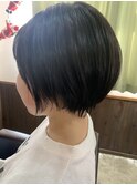 丸みを残したグラデーションボブ