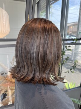 アメ(ame) 透け感アッシュカラー