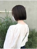 【ボブ】ぱつっと切りっぱなしラインがかわいい！