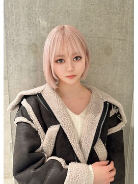 モニカ(MONIQA) 【ペールピンク】ブリーチデザインカラー