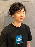 ツイストスパイラルパーマ マッシュパーマ メンズカット 20代