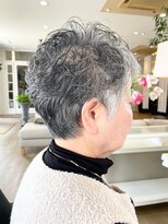 ユウ 香久山店(U)&nbsp;【U Hair】ベリーショート×ミニマムパーマ/白髪活かし