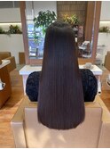 髪質改善ストレート×ロングヘア