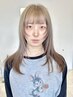 【iLiハイトーン】 お顔周りカット＋ケアブリーチ＋スピード髪質改善