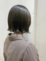 ヘアーメイクパウダー 天王寺寺田町店(Hair make powder)&nbsp;大人可愛い20代30代40代小顔ウルフレイヤーボブグレージュ