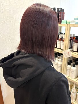 ラソヘアー(Laso hair) 動きのあるボブとピンクカラーで春らしく◎