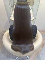 アンド ラ ブランシュ(&.La Blanche)&nbsp;アプリコットオレンジ/くびれヘア/ストレート/縮毛矯正