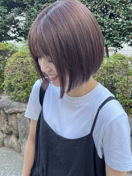 キー(kii) ボブ×くすみラベンダーカラー
