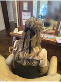 ハーフアップカチモリ