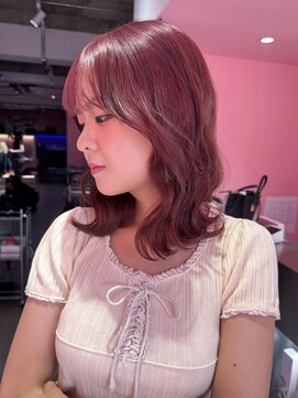 ダズリングディア(Dazzling Deer) ピンク/ピンクベージュ/ピンクパープル/中明度/ウェーブ/学割