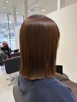 グラム 呉羽店(gram)&nbsp;ブラウンベージュ切りっぱなしボブ