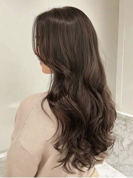 ヘア メイク ハク 横浜(hair make Haku) ミルクティーブロンド/ダークブルー/デジタルパーマ/横浜駅