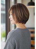 表参道駅・ハイライト・白髪ぼかし・白髪染め・ショート・ボブ